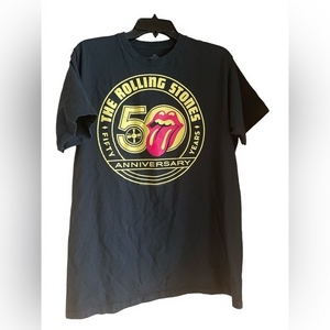 The Rolling Stones 50th Anniversary Graphic Band Tee Shirt Size XL‎